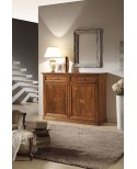 MOBILE CABINET 2 DOORS WOOD INLAID