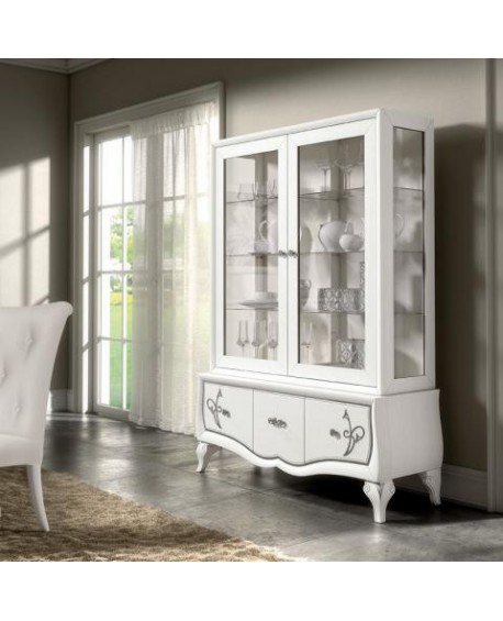 HOLZ SCHRANK 2 DOORS 3 Schubladen mit DIGNITY