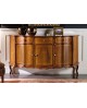 CREDENZA 3 PORTE 3 CASSETTI LEGNO MASSELLO CON INTARSIO