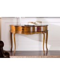 CONSOLE 1 DRAWER WOOD WITH INLAY