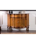 CREDENZA 2 PORTE 1 CASSETTO LEGNO MASSELLO CON INTARSIO L121 P45 H91