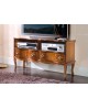 PORTA TV  2 CASSETTI LEGNO MASSELLO CON INTARSIO