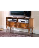 TV STAND MIT 2 FACH HOLZ INLAY