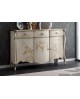 CREDENZA LEGNO MASSELLO CON INTARSIO DECORATA A MANO