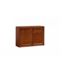 CREDENZA COMPONIBILE 2 ANTE 2 CASSETTI IN LEGNO MASSELLO