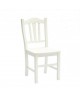 SEDIA IN LEGNO COLORE BIANCO OPACO