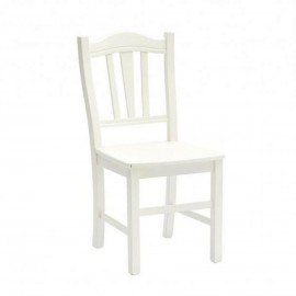 SEDIA IN LEGNO COLORE BIANCO OPACO