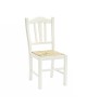 SEDIA IN LEGNO COLORE BIANCO OPACO
