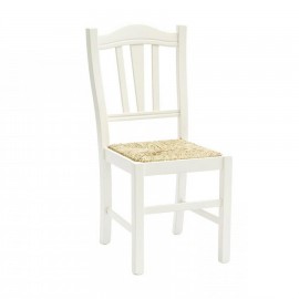 SEDIA IN LEGNO COLORE BIANCO OPACO