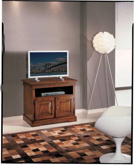 GABINETE Gabinete de TV en color con madera de nogal INTARSIO X ENTRADA EN CASA