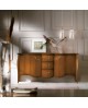 MOBILE CREDENZA BOMBATA LACCATO BICOLORE MASSELLO