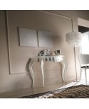 CONSOLE TABLE TWO TONE SOLID ROUNDED
