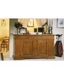 CREDENZA IN LEGNO MASSELLO  L. 201 P. 52 H. 114