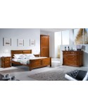 LETTO MATRIMONIALE ARTIGIANALE LEGNO MASSELLO L 173 P 209 H 107/60