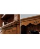 LIBRARY 2 DOORS IN SOLID WOOD CARVED ARTIGIANALE L 164 P 53 H 225
