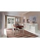 CREDENZA LACCATO BIANCO LEGNO MASSELLO L 180 P 48 H 100
