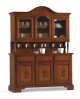 CRISTALLIERA Armario + SHOWCASE CARVED SOLID MADERA L 162 P 42 H 228