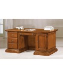 SCRIVANIA INTAGLIATA LEGNO MASSELLO L 170 P 80 H 78