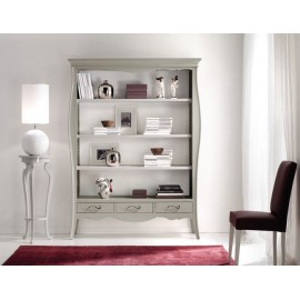 LIBRERIA BICOLORE SMONTABILE LEGNO MASSELLO L 151 H 204 P 47