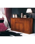 CREDENZA CREDENZONE  IN LEGNO MASSELLO COLORE NOCE L 227 - p 46 h 110