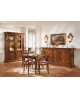 CREDENZA STILE BASSANO INTARSIATA LEGNO MASSELLO L 227 P 55 H 110