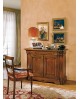 CREDENZA STILE BASSANO INTARSIATA LEGNO MASSELLO L 240 P 55 H 116