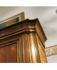 CREDENZA STILE BASSANO INTARSIATA LEGNO MASSELLO L 240 P 55 H 116