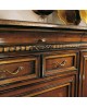CREDENZA STILE BASSANO INTARSIATA LEGNO MASSELLO L 240 P 55 H 116