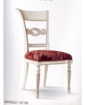 CHAIR Holz Besen mit gepolstertem Sitz L51P64 H 99 EINGELEGT