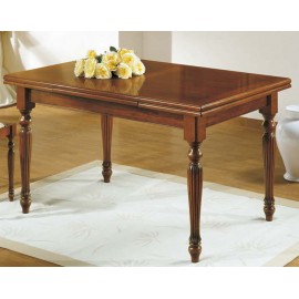 TABLE WOOD RECTANGULAR EXTENSIBLE LEG TURNED L 170 (250) P 90 H 80