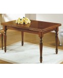 TABLE WOOD RECTANGULAR EXTENSIBLE LEG TURNED L 170 (250) P 90 H 80