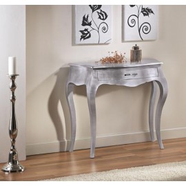 CONSOLE WOOD BOMBATA SILVER LEAF L 93 P 38 H 80