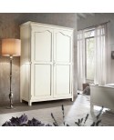 CABINET 2 DOORS SOLID WOOD WHITE ANTICATO - L. 157 - P. 60 - H. 217