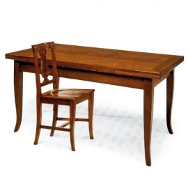 TAVOLO IN LEGNO COLORE NOCE BASSANO - OTTIMA FINITURA L160X85 ALLUNGABILE 2ALL cm 40