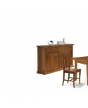 credenza in legno massello finitura bassano