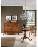CREDENZA IN LEGNO MASSELLO L145 P 50 H 115