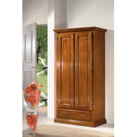 ARMADIO 2 ANTE LEGNO MASSELLO L 90 P 45 H 180