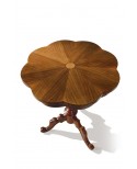 TABLE WOOD diameter 56 H 71 ROUND INTARSIATO SOLID WOOD