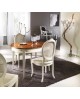 OVAL TABLE INTARSIATO BICOLORE SOLID WOOD L 115 P 203 P 95 L 95 open