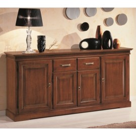 CREDENZA LEGNO COLORE NOCE CON INTARSIO X SOGGIORNO PRODOTTO VENETO