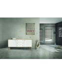 BASE 185x50 H. 84 ABETE SPAZZOLATO