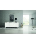 BASE 185x50 H. 84 ABETE BIANCO SPAZZOLATO