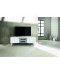 PORTA TV 160x45 H. 55 ABETE BIANCO SPAZZOLATO