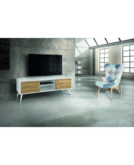 PORTA TV 160x45 H. 55 ABETE SPAZZOLATO