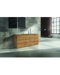BASE 180x50 H.75 ROVERE NODATO SPAZZOLATO