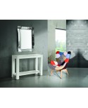 CONSOLLE ABETE BIANCO SPAZZOLATO CM. 105x35