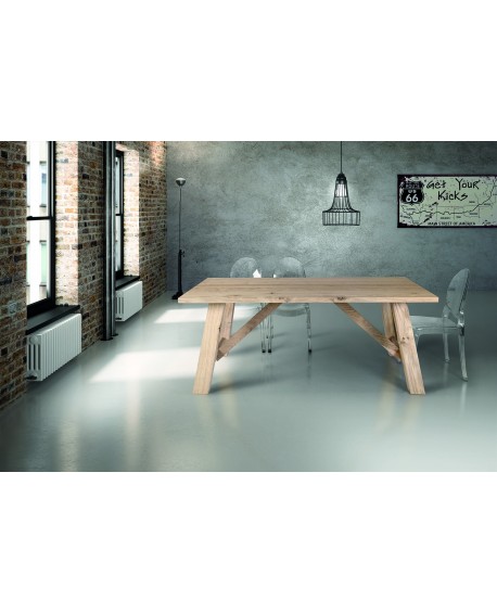 TAVOLO ROVERE IMPIALLACCIATO 160x90 SP.4  FISSO