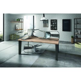 TAVOLO ROVERE IMPIALLACCIATO 140x90 SP.4  FISSO