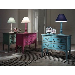 CASSETTIERA COMO' FRANCESE LEGNO LACCATO  AZZURRO vari colori