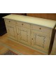 CREDENZA LEGNO  L 161 h 88 p 45 DECORATA A MANO VARI COLORI
